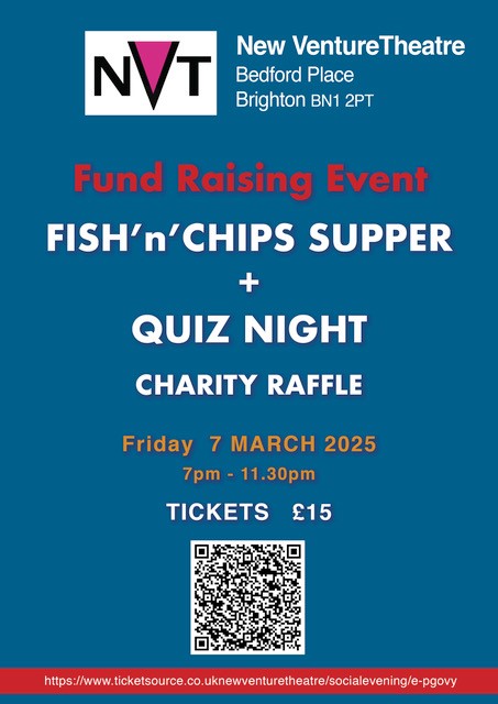 NVT Fish n Chips Supper Quiz night poster